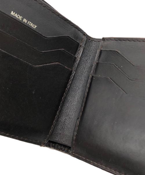 TOM FORD（トムフォード）TOM FORD (トムフォード) 型押し2つ折り財布 ブラウンの古着・服飾アイテム