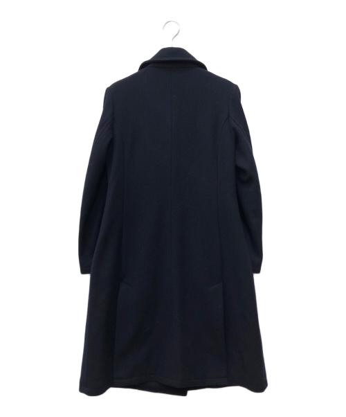 foufou（フーフー）foufou (フーフー) melton double coat ネイビーの古着・服飾アイテム