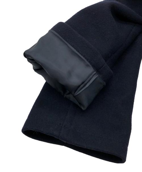 foufou（フーフー）foufou (フーフー) melton double coat ネイビーの古着・服飾アイテム