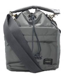 PORTER（ポーター）の古着「タンカーバルーンサックショルダーバッグ」｜シルバー