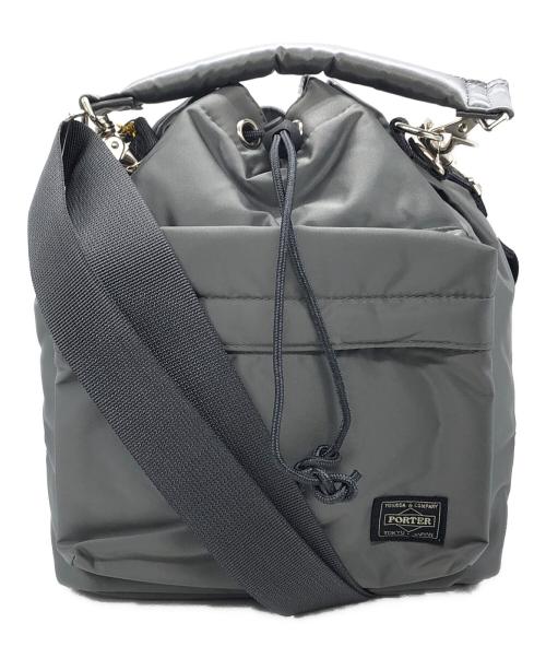 PORTER（ポーター）PORTER (ポーター) タンカーバルーンサックショルダーバッグ シルバー サイズ:下記参照の古着・服飾アイテム