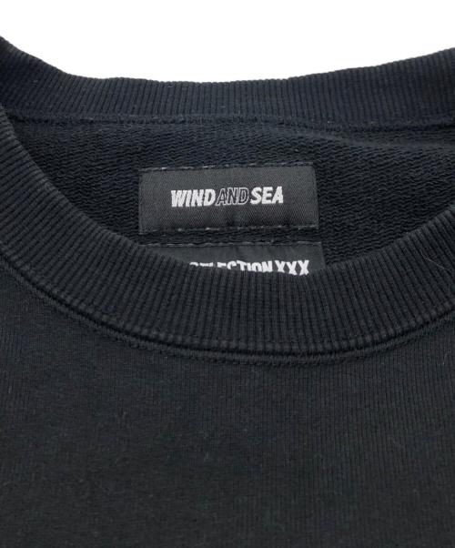 WIND AND SEA（ウィンダンシー）WIND AND SEA (ウィンダンシー) GOD SELECTION XXX (ゴッドセレクショントリプルエックス) クルーネックスウェット ブラック サイズ:Lの古着・服飾アイテム