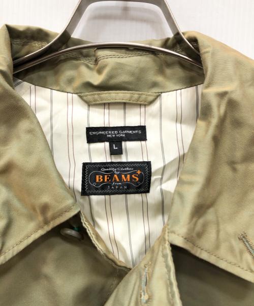 Engineered Garments（エンジニアドガーメンツ）Engineered Garments (エンジニアドガーメンツ) BEAMS PLUS (ビームスプラス) 別注バルカラーコート ベージュ サイズ:Ｌの古着・服飾アイテム