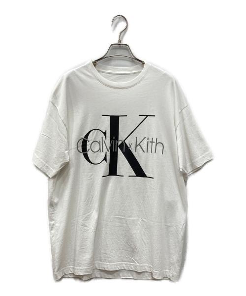 Calvin Klein（カルバンクライン）Calvin Klein (カルバンクライン) KITH (キス) プリントTシャツ ホワイト サイズ:Ｍの古着・服飾アイテム