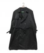 LAUREN RALPH LAURENローレンラルフローレン）の古着「ライナー付トレンチコート」｜ブラック
