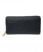 Yves Saint Laurentイヴサンローラン）の古着「ラウンドジップウォレット」｜ブラック