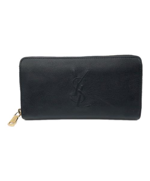 Yves Saint Laurent（イヴサンローラン）Yves Saint Laurent (イヴサンローラン) ラウンドジップウォレット ブラック サイズ:下記参照の古着・服飾アイテム