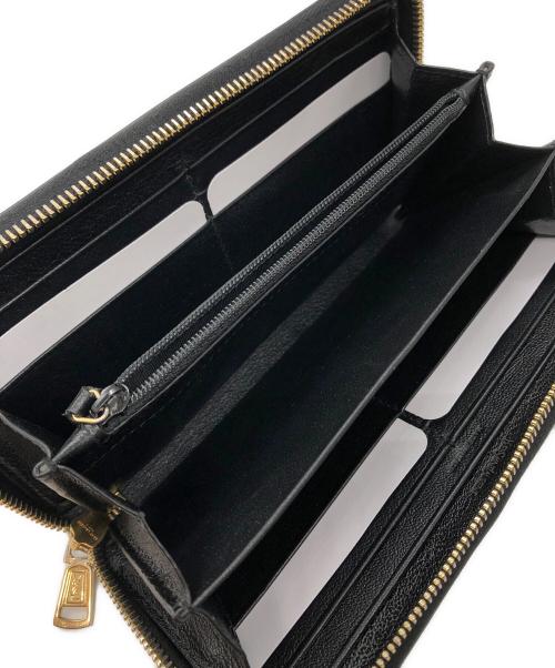 Yves Saint Laurent（イヴサンローラン）Yves Saint Laurent (イヴサンローラン) ラウンドジップウォレット ブラック サイズ:下記参照の古着・服飾アイテム