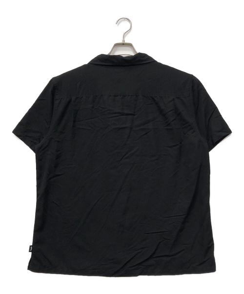 stussy（ステューシー）stussy (ステューシー) Palm Tree S/S SHIRT ブラック×グリーン サイズ:XLの古着・服飾アイテム