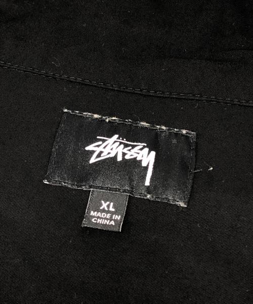 stussy（ステューシー）stussy (ステューシー) Palm Tree S/S SHIRT ブラック×グリーン サイズ:XLの古着・服飾アイテム