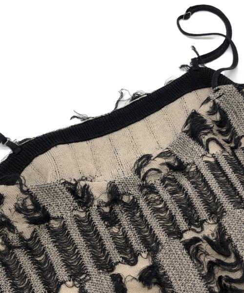 Ameri（アメリ）AMERI (アメリ) MANY WAY JACQUARD SHORT KNIT TOP グレー サイズ:Mの古着・服飾アイテム