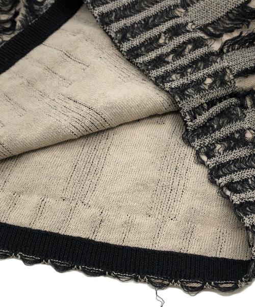 Ameri（アメリ）AMERI (アメリ) MANY WAY JACQUARD SHORT KNIT TOP グレー サイズ:Mの古着・服飾アイテム