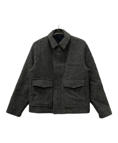 nestrobe confect（ネストローブ コンフェクト）nestrobe confect (ネストローブ コンフェクト) ケンピウールガンクラブチェックブルゾン グレー サイズ:Lの古着・服飾アイテム