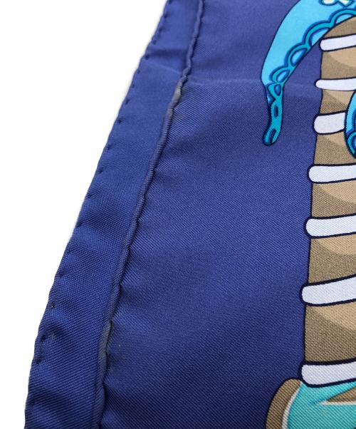 HERMES（エルメス）HERMES (エルメス) etendards et bonnieres ブルーの古着・服飾アイテム