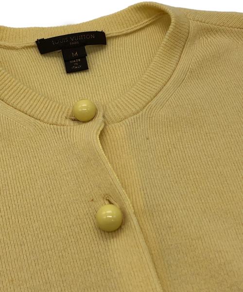 LOUIS VUITTON（ルイ ヴィトン）LOUIS VUITTON (ルイ ヴィトン) カシミヤカーディガン イエロー サイズ:Mの古着・服飾アイテム