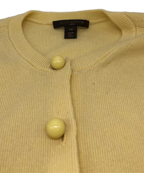 LOUIS VUITTON（ルイ ヴィトン）LOUIS VUITTON (ルイ ヴィトン) カシミヤカーディガン イエロー サイズ:Mの古着・服飾アイテム
