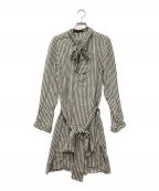 GUCCIグッチ）の古着「総柄シルクワンピース」｜ホワイト