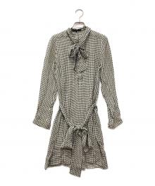 GUCCI（グッチ）の古着「総柄シルクワンピース」｜ホワイト