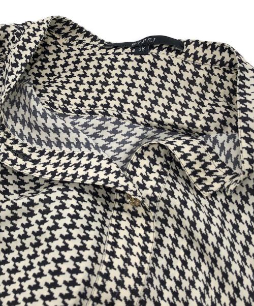 GUCCI（グッチ）GUCCI (グッチ) 総柄シルクワンピース ホワイト サイズ:38の古着・服飾アイテム