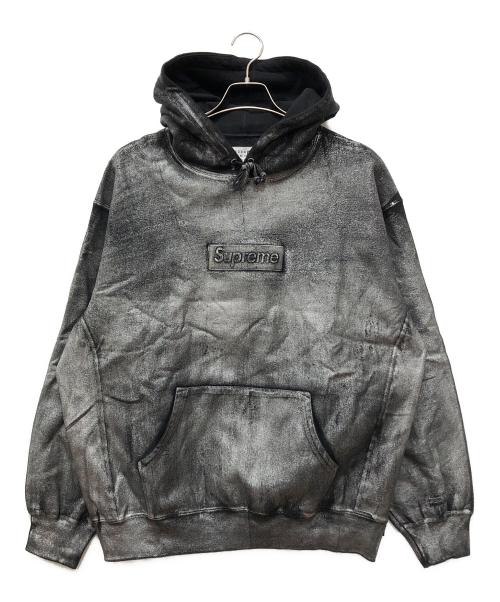 SUPREME（シュプリーム）SUPREME (シュプリーム) MM6 Maison Margiela (エムエムシックスメゾンマルジェラ) Foil Box Logo Hooded Sweatshirt ブラック サイズ:Lの古着・服飾アイテム