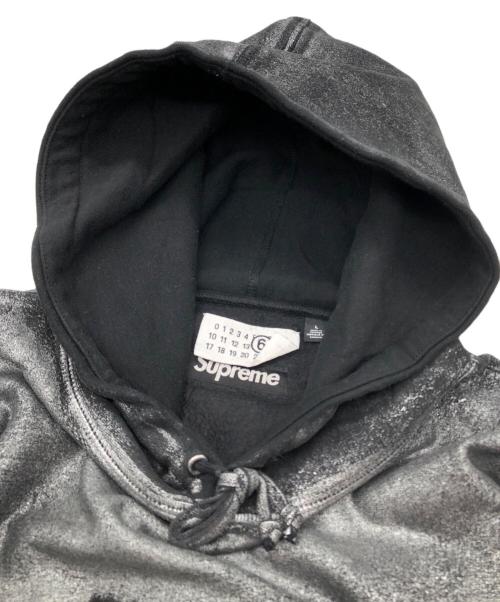 SUPREME（シュプリーム）SUPREME (シュプリーム) MM6 Maison Margiela (エムエムシックスメゾンマルジェラ) Foil Box Logo Hooded Sweatshirt ブラック サイズ:Lの古着・服飾アイテム