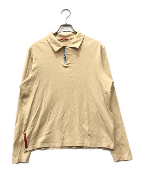 PRADA SPORTS（プラダスポーツ）PRADA SPORTS (プラダスポーツ) ポロシャツ ベージュ サイズ:Mの古着・服飾アイテム