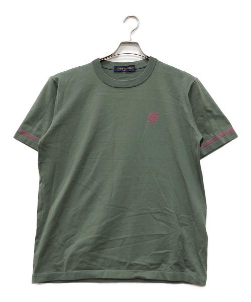 LOUIS VUITTON（ルイ ヴィトン）LOUIS VUITTON (ルイ ヴィトン) シグネチャーコットンクルーネック グリーン サイズ:XLの古着・服飾アイテム