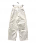 YANUKヤヌーク）の古着「デニムパンツ」｜ホワイト