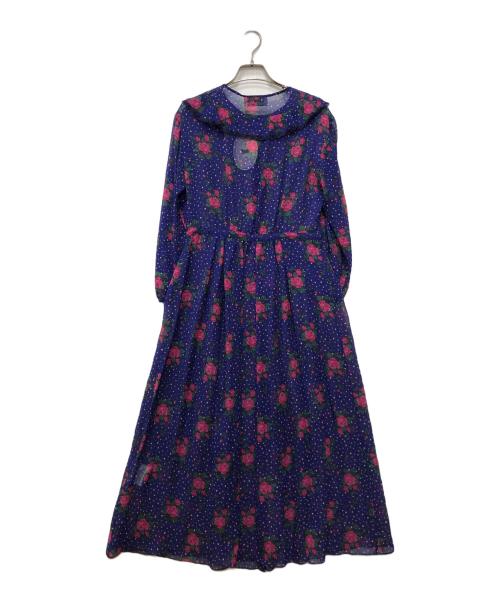 leur logette（ルールロジェット）leur logette (ルールロジェット) ブラウスワンピース ネイビー 未使用品の古着・服飾アイテム