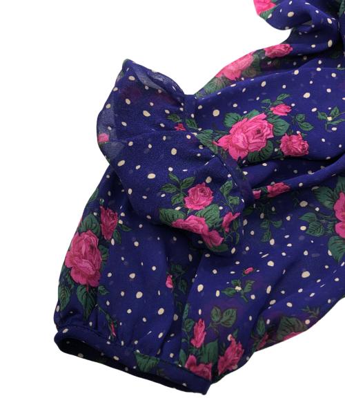 leur logette（ルールロジェット）leur logette (ルールロジェット) ブラウスワンピース ネイビー 未使用品の古着・服飾アイテム