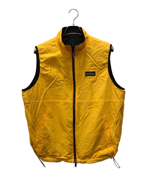 WILD THINGS（ワイルドシングス）WILD THINGS (ワイルドシングス) GECKO REVERSIBLE VEST ブラック×イエロー サイズ:Lの古着・服飾アイテム