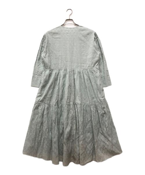 ne quittez pas（ヌキテパ）ne quittez pas (ヌキテパ) スキッパーブラウスワンピース グレー サイズ:FREEの古着・服飾アイテム