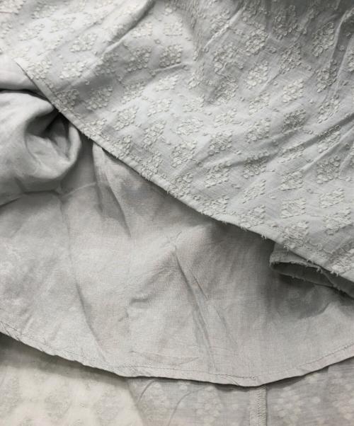 ne quittez pas（ヌキテパ）ne quittez pas (ヌキテパ) スキッパーブラウスワンピース グレー サイズ:FREEの古着・服飾アイテム