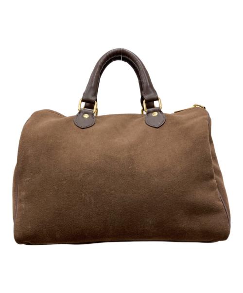 SITA PARANTICA（シータパランティカ）sita parantica (シータパランティカ) BORDER BOSTON BAG ブラウンの古着・服飾アイテム