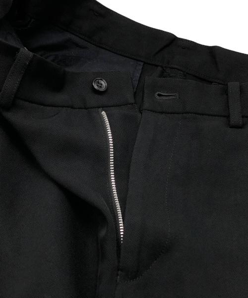 BLACK COMME des GARCONS（ブラックコムデギャルソン）BLACK COMME des GARCONS (ブラックコムデギャルソン) ギャバパンツ ブラック サイズ:Mの古着・服飾アイテム