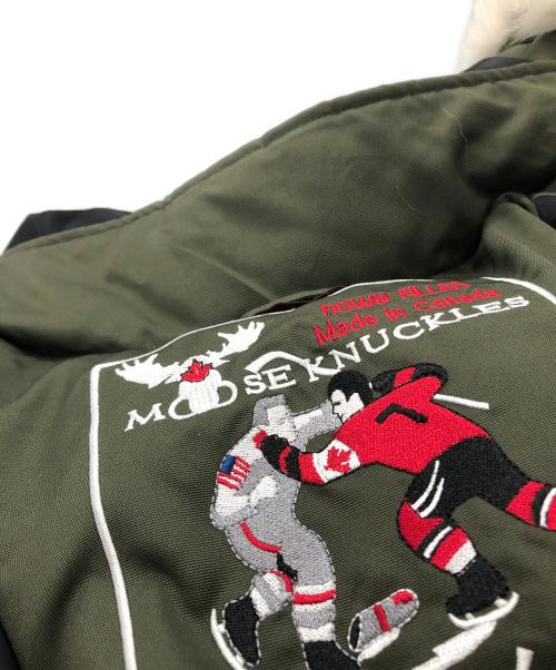 MOOSE KNUCKLES（ムース ナックルズ）MOOSE KNUCKLES (ムース ナックルズ) STIRLING PARKA オリーブ サイズ:Lの古着・服飾アイテム