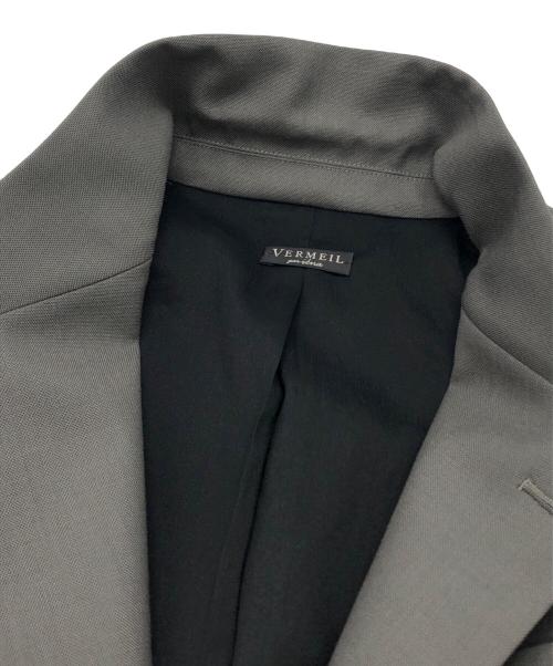 VERMEIL par iena（ヴェルメイユ パー イエナ）VERMEIL par iena (ヴェルメイユ パー イエナ) テーラードジャケット グレー サイズ:38の古着・服飾アイテム