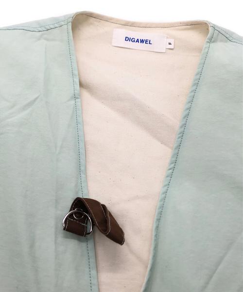 digawel（ディガウェル）digawel (ディガウェル) UNION (ユニオン) BETA VEST ブルー サイズ:Fの古着・服飾アイテム