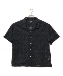 stussy（ステューシー）の古着「Floral Pattern Lace」｜ブラック