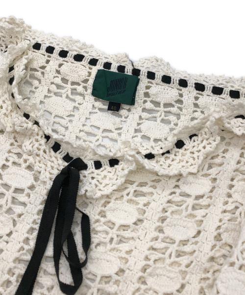 JUNIOR GAULTIER（ジュニアゴルチエ）JUNIOR GAULTIER (ジュニアゴルチエ) メッシュニット ベージュ サイズ:40の古着・服飾アイテム