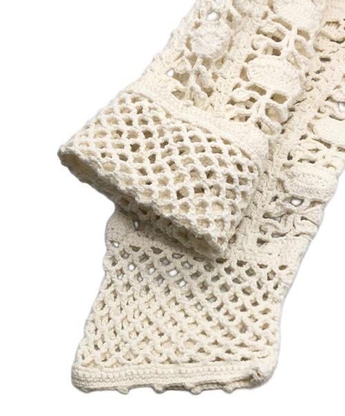 JUNIOR GAULTIER（ジュニアゴルチエ）JUNIOR GAULTIER (ジュニアゴルチエ) メッシュニット ベージュ サイズ:40の古着・服飾アイテム