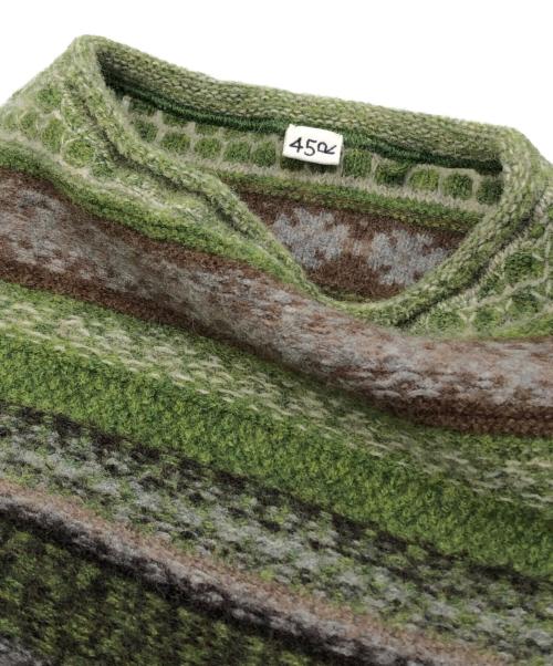 45R（フォーティファイブ・アール）45R (フォーティファイブ・アール) ダカーポフェアアイルのMベスト グリーン サイズ:下記参照の古着・服飾アイテム