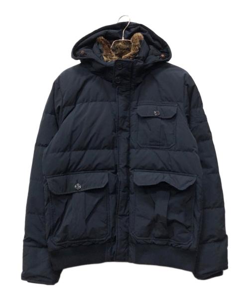 WOOLRICH（ウールリッチ）WOOLRICH (ウールリッチ) ファー付きダウンジャケット ネイビー サイズ:Lの古着・服飾アイテム