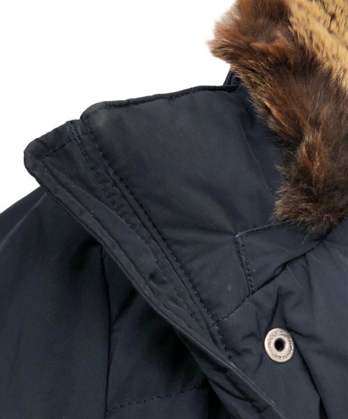 WOOLRICH（ウールリッチ）WOOLRICH (ウールリッチ) ファー付きダウンジャケット ネイビー サイズ:Lの古着・服飾アイテム