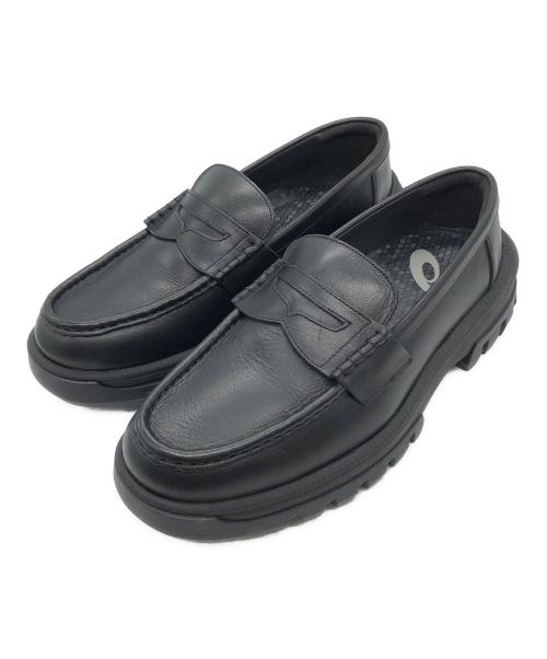 ASICS WALKING（アシックスウォーキング）ASICS WALKING (アシックスウォーキング) RUGGED CCローファー ブラック サイズ:24 1/2の古着・服飾アイテム