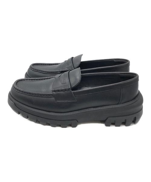 ASICS WALKING（アシックスウォーキング）ASICS WALKING (アシックスウォーキング) RUGGED CCローファー ブラック サイズ:24 1/2の古着・服飾アイテム