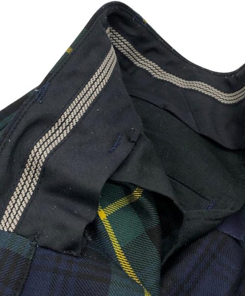 KIDILL（キディル）KIDILL (キディル) チェックワイドパンツ グリーン サイズ:44の古着・服飾アイテム