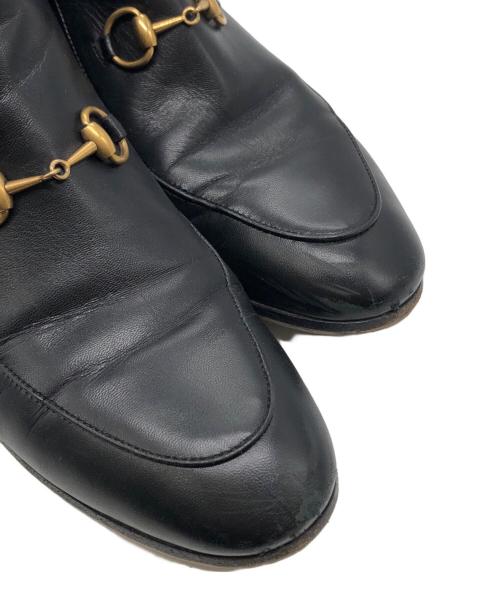 GUCCI（グッチ）GUCCI (グッチ) ホースビットアンクルブーツ ブラック サイズ:37 1/2の古着・服飾アイテム