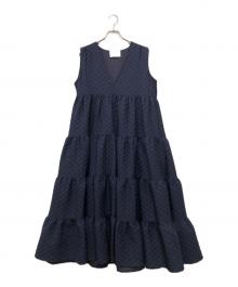 merlette（マーレット）の古着「ノースリーブワンピース」｜ネイビー