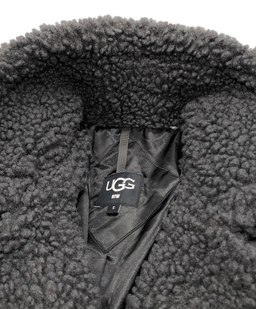 UGG（アグ）UGG (アグ) ボアダブルロングコート ブラック サイズ:Sの古着・服飾アイテム